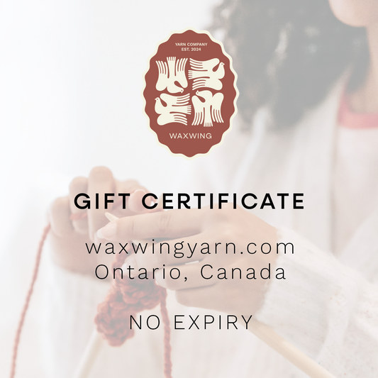 Waxwing Yarn eGift Card